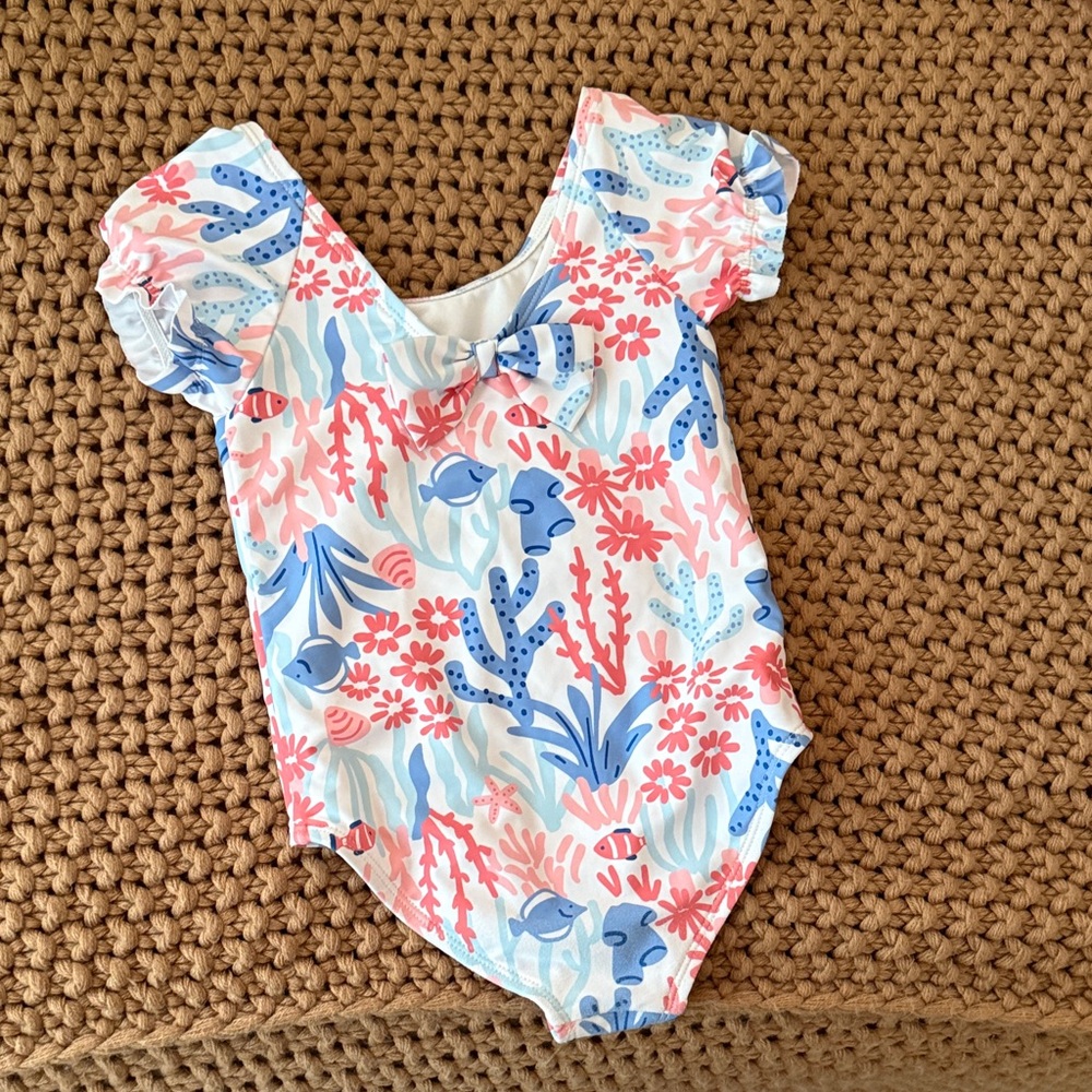 Carter's Ocean-Themed Baby Bodysuit in Pink and Blue